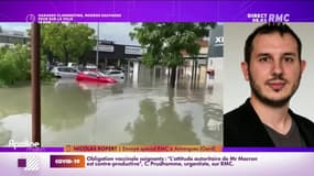 Inondations dans le Gard: à 8h ce matin, la circulation a repris, les commerces encore indondés