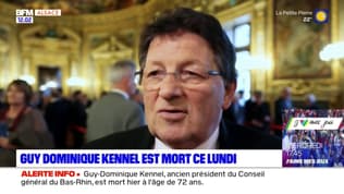Guy-Dominique Kennel, ancien président du conseil général du Bas-Rhin, est mort