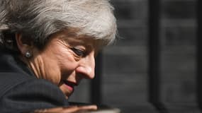 La Première ministre britannique quittant le 10 Downing Street, à Londres, le 22 mai 2019