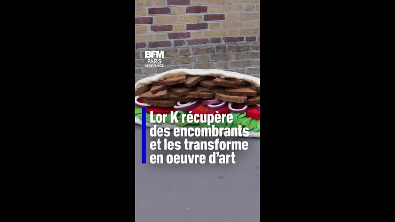 L'artiste Lor K crée des oeuvres d'art dans la rue avec des encombrants