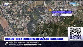 Toulon: deux policiers blessés en patrouille mercredi soir