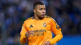 L'attaquant du Real Madrid Kylian Mbappé face à Leganés le 24 novembre 2024
