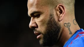 Daniel Alves avec le FC Barcelone, le 13 mars 2022.
