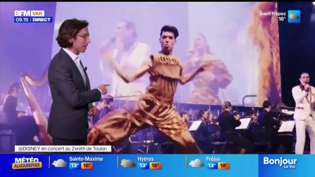 Idée sortie : Concert Disney à Toulon - La météo de Colas du vendredi 7  novembre 2025
