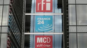 Au siège du groupe France Médias Monde (FMM), à Issy-les-Moulineaux, dans la banlieue de Paris, le 9 avril 2019 