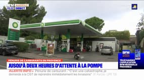 Pénurie de carburant: jusqu'à deux heures d'attente à la pompe dans les Bouches-du-Rhône