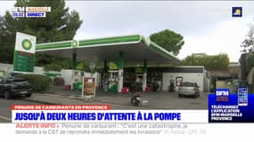 Pénurie de carburant: jusqu'à deux heures d'attente à la pompe dans les Bouches-du-Rhône