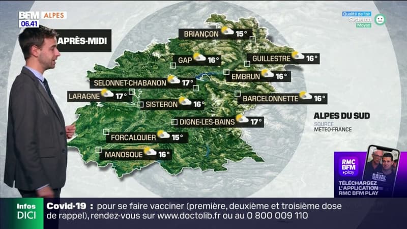 Météo Alpes du Sud: beaucoup de soleil ce mardi avec des températures printanières, 16°C à Sisteron et à Gap