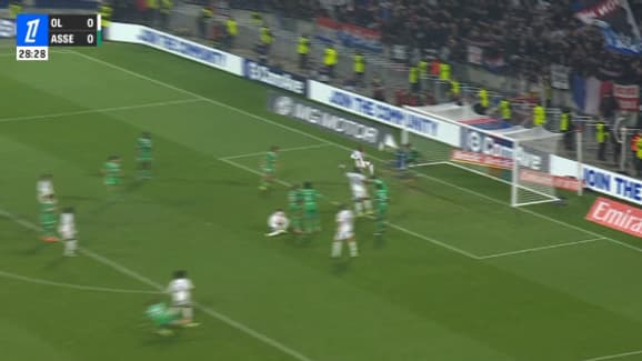 Le but de Lacazette lors du derby OL-ASSE, le 10 novembre 2024.