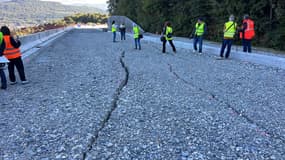 Des fissures lézardent la chaussée de la section centrale de la rocade de Gap