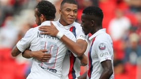Kylian Mbappé, Neymar et Idrissa Gueye
