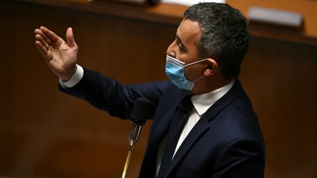 Le ministre de l'Intérieur Gérald Darmanin à l'Assemblée nationale à Paris le 4 mai 2021