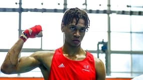 Le boxeur français Yojerlin César le 15 avril 2022 