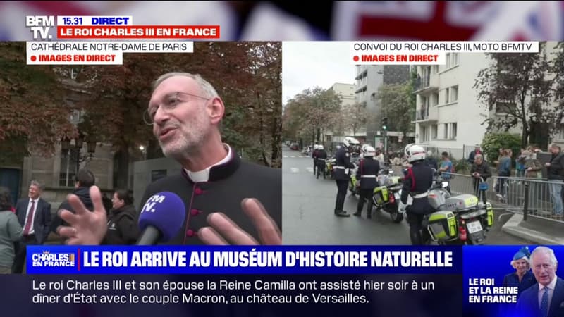 Mgr Olivier Ribadeau-Dumas, recteur de la cathédrale de Paris: la visite de Charles III est le 
