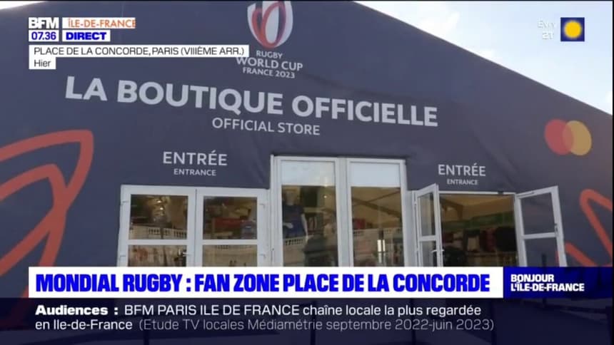 Coupe du monde de rugby : la boutique officielle ouvre ses portes