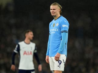Erling Haaland avec Manchester City en novembre 2024