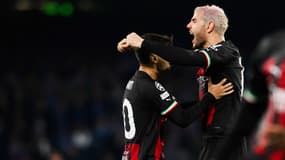 Théo Hernandez avec Brahim Diaz