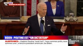 Guerre en Ukraine: Joe Biden qualifie Vladimir Poutine de "dictateur russe"