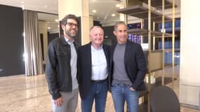 Juninho, Jean-Michel Aulas et Sylvinho