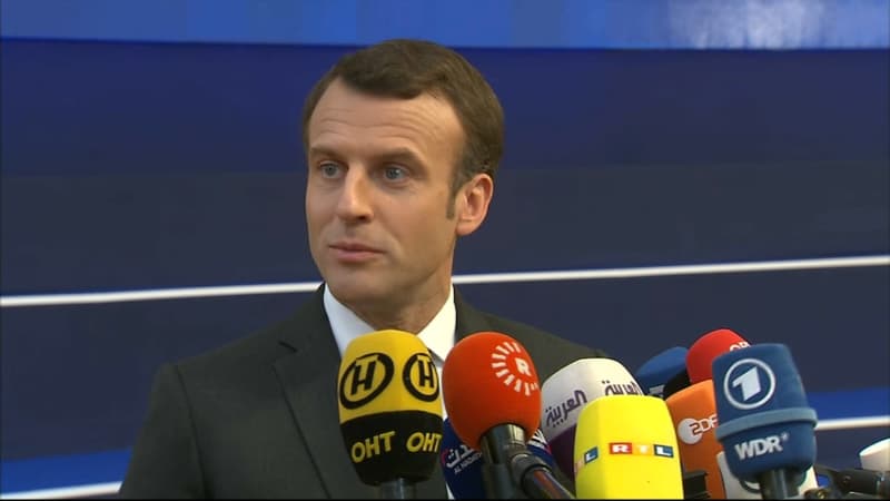 Emmanuel Macron à Bruxelles le 21 mars 2019
