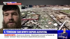 "L'évacuation d'Azovstal est impossible", selon le commandant adjoint du régiment Azov