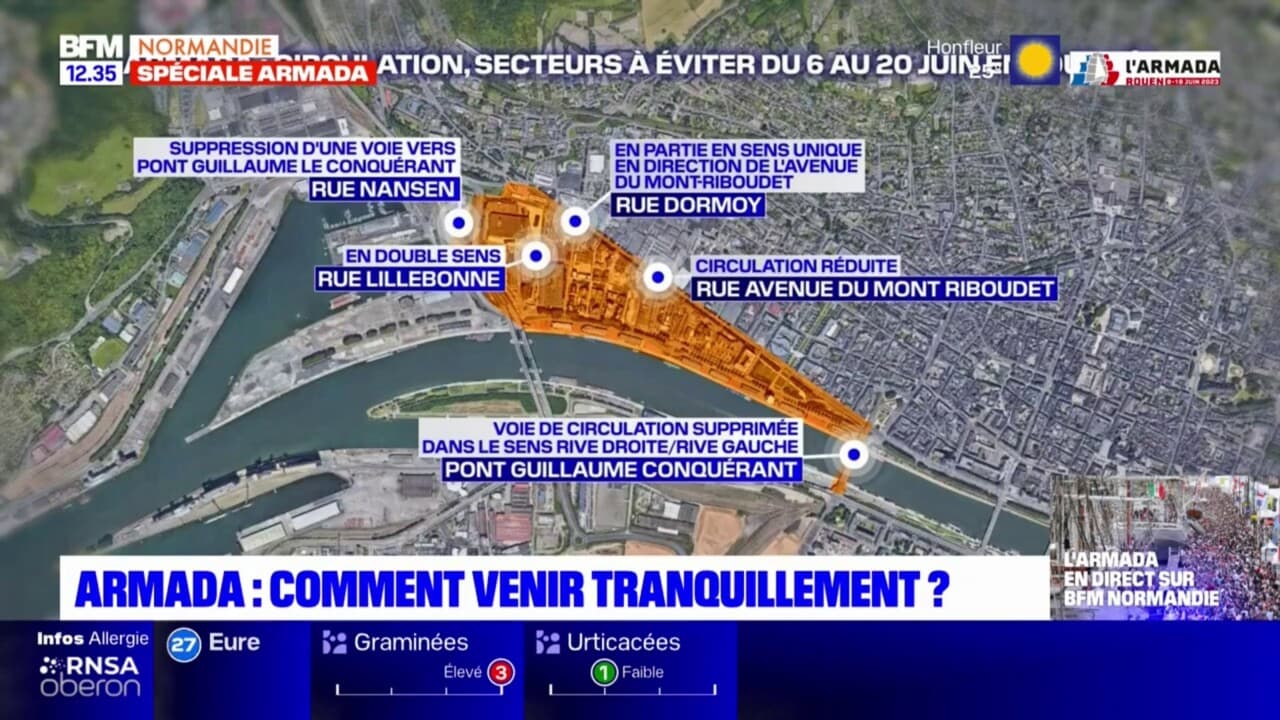 Armada 2023: comment venir tranquillement à Rouen?