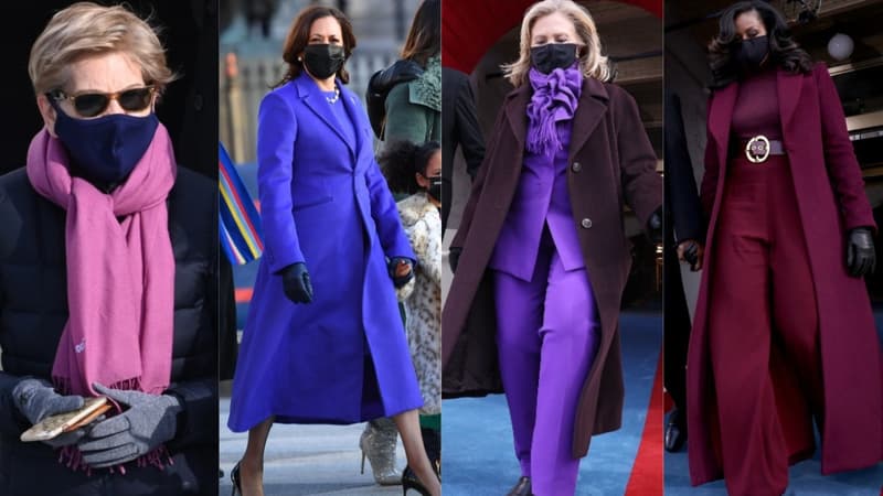 Investiture de Biden: pourquoi tant de femmes portaient-elles du violet?