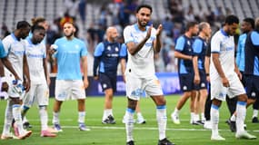 Pierre-Emerick Aubameyang après sa première au Vélodrome pour son retour à l'OM, 2 août 2025