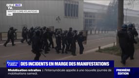 Réforme des retraites: des incidents en marge des manifestations