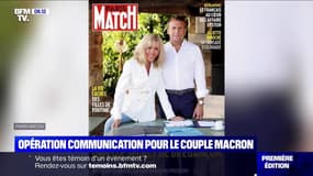 Le couple Macron s'affiche à la Une de Paris Match pour une opération de communication