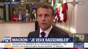 Emmanuel Macron à Bruxelles: "Ces élections marquent une nouvelle étape pour l'Europe"