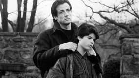 Sage Stallone dans "Rocky V", tourné par son père en 1990, où il incarne Rocky Balboa Jr., le fils du personnage principal. Le comédien et réalisateur a été découvert mort vendredi à son domicile d'Hollywood. /Photo d'archives/REUTERS/Courtesy MGM/UA