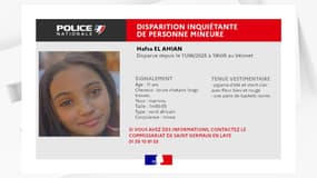 Disparition inquiétante de Hafsa, 11 ans le 11 juin 2025. 