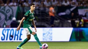 Vitor Reis lors du match Palmeiras-Fortaleza (2-2, championnat), le 26 octobre 2024