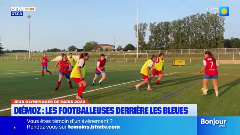 Qu'une fois dans notre vie: les joueuses de Diémoz derrière les Bleues à Lyon