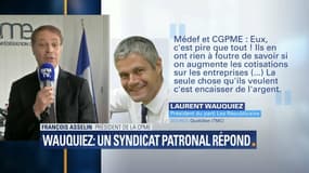 Citée par Wauquiez, la CPME réagit : "Je suis choqué et même blessé", dit son président