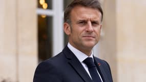 Emmanuel Macron à l'Élysée à Paris, le 20 juin 2024.