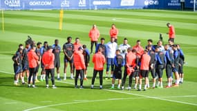 Le PSG à l'entraînement au Camp des Loges le 22/09/2022