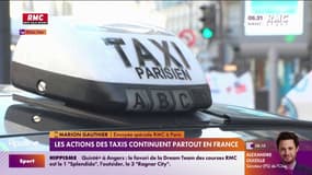 Les actions des taxis continuent partout en France 