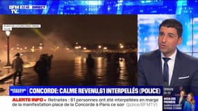 Place de la Concorde: calme revenu, 61 interpellés (Police) - 17/03