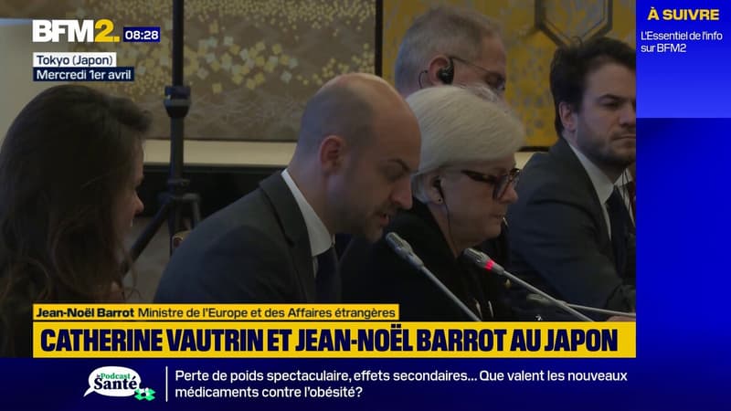 "Œuvrer ensemble pour un ordre mondial renouvelé": Jean-Noël Barrot rencontre son homologue japonais