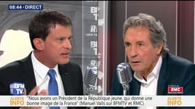 Manuel Valls face à Jean-Jacques Bourdin en direct