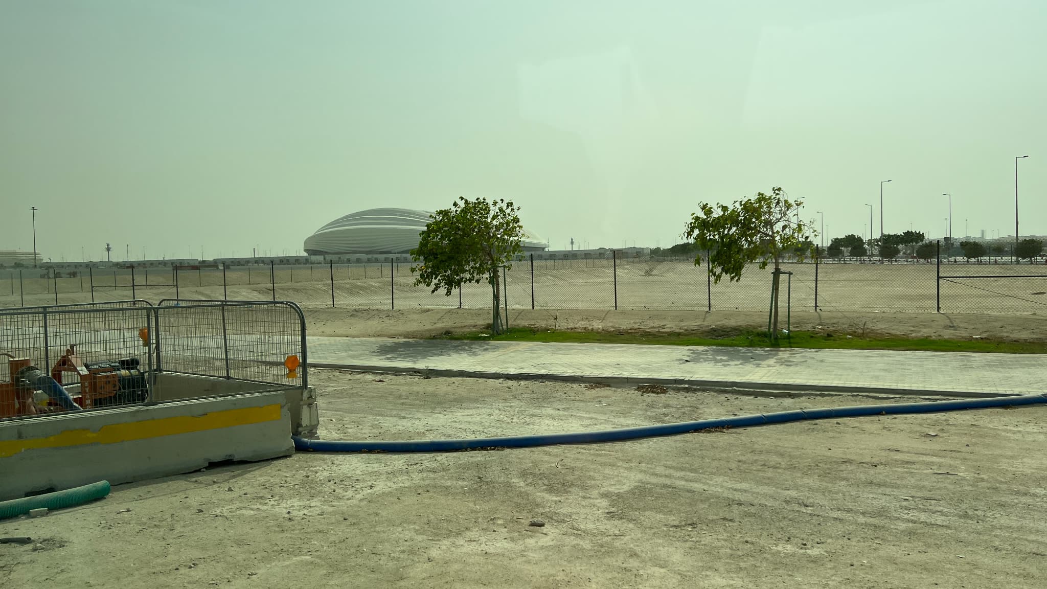 Des travaux au Qatar, en juillet 2022 Des travaux au Qatar, en juillet 2022