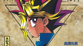 Détail de la couverture du tome 1 du manga "Yu Gi Oh!"