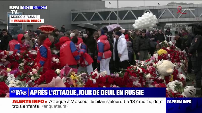 Attaque à Moscou: le bilan s'alourdit à 137 morts, dont 3 enfants