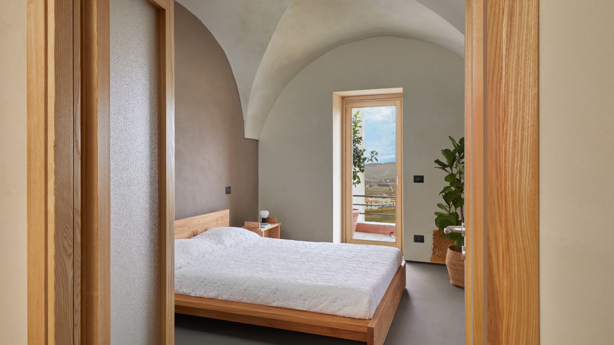 Vue d'une chambre de la maison de Sambuca. 
