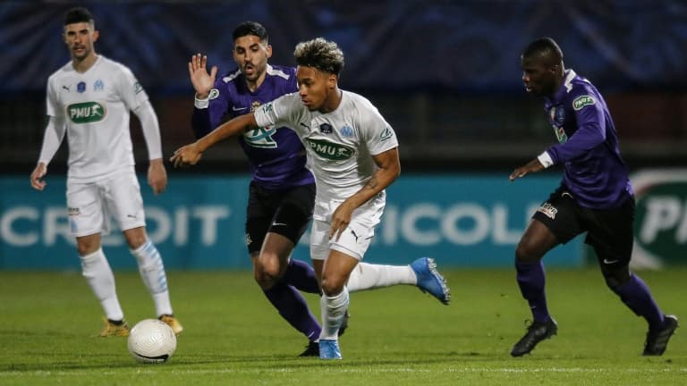 Boubacar Kamara et les Marseillais ont élé éliminés par les amateurs de l'AS Canet vainqueurs à domicile 2-1 en Coupe de France, le 7 mars 2021