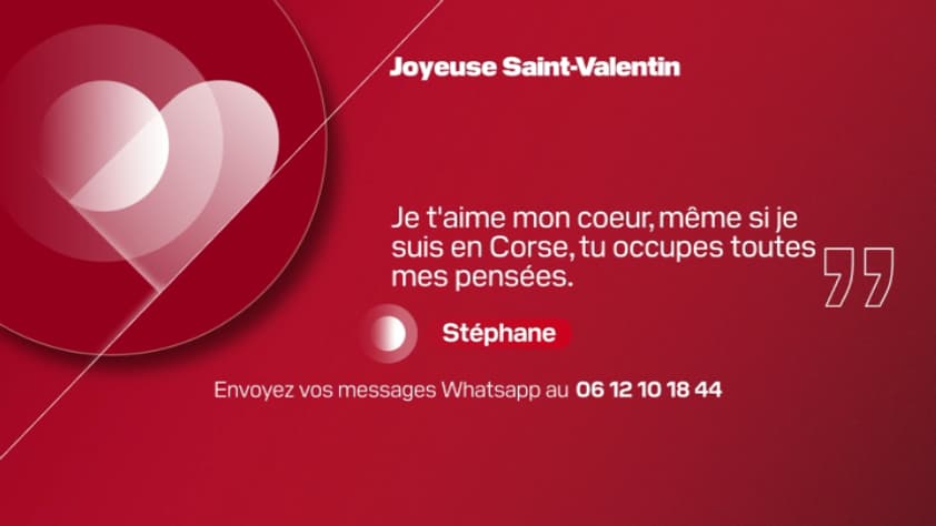 Message de Saint-Valentin, BFM Marseille Provence