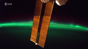 Les très belles images d'une aurore boréale filmée par Thomas Pesquet depuis l'ISS