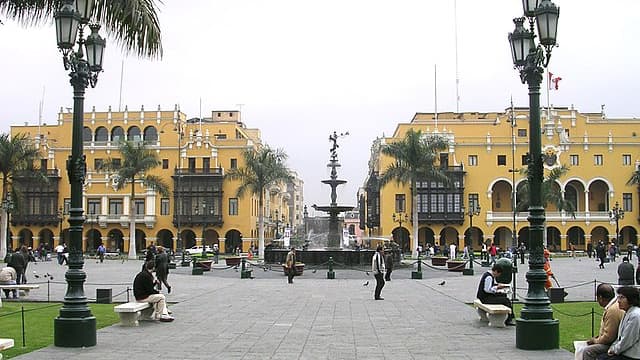 Centre-ville de Lima, au Pérou (image d'illustration)